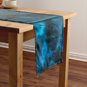 Dark Blue waves Short Table Runner