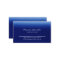 Dark Blue White Minimalist Script Business Card