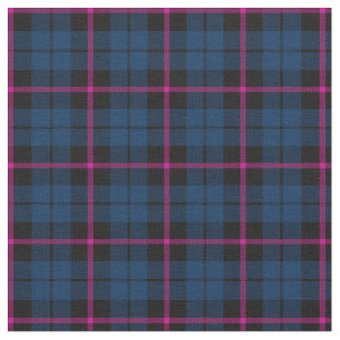 dark blue with pink strip plaid print fabric