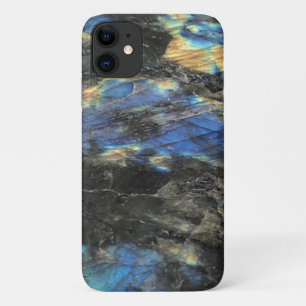 Dark Blue Yellow Labradorite Crystal Phone Case