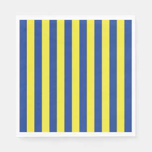 Dark Blue & Yellow Stripes Napkin