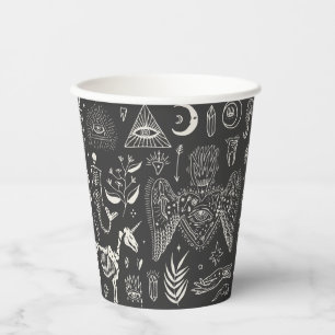 Dark Boho Coven Paper Cups