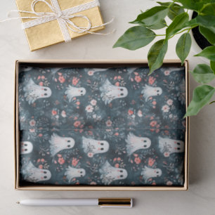 Dark Boho Ghost Pattern Tissue Paper
