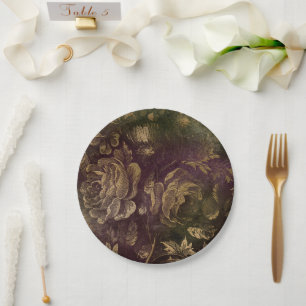 Dark Boudoir Paper Plate