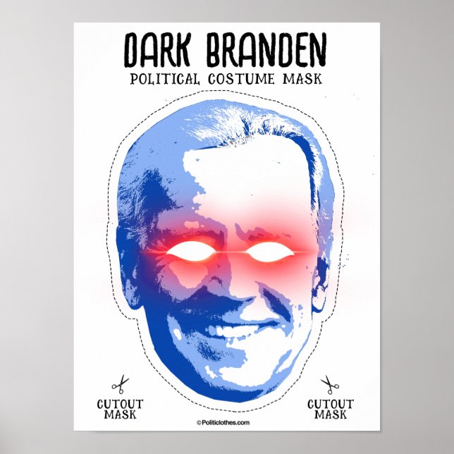Dark Branden Costume Mask Poster (Front)