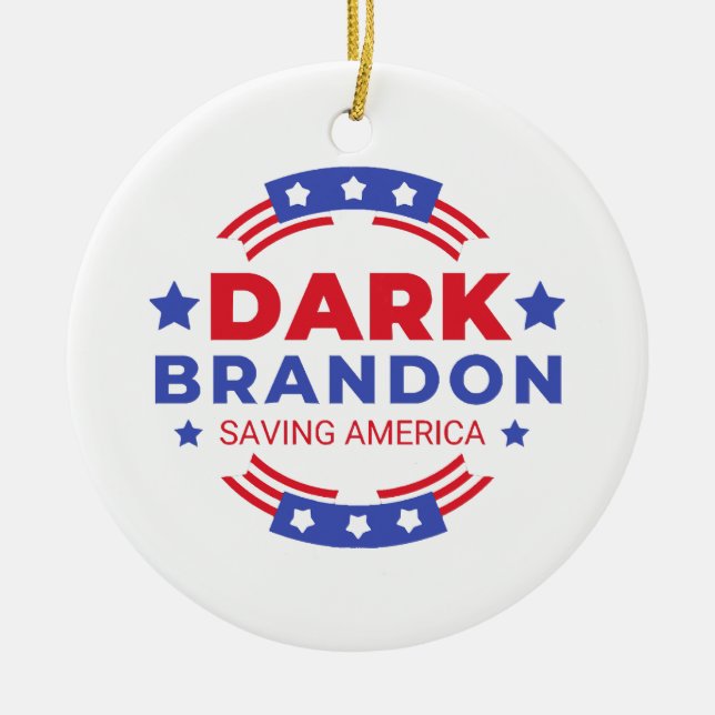 Dark Brandon  Ceramic Tree Decoration (Front)