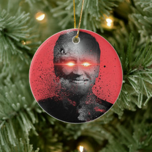 Dark Brandon Ceramic Tree Decoration