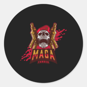 Dark Brandon Halloween Costume Scary Trump Biden F Classic Round Sticker