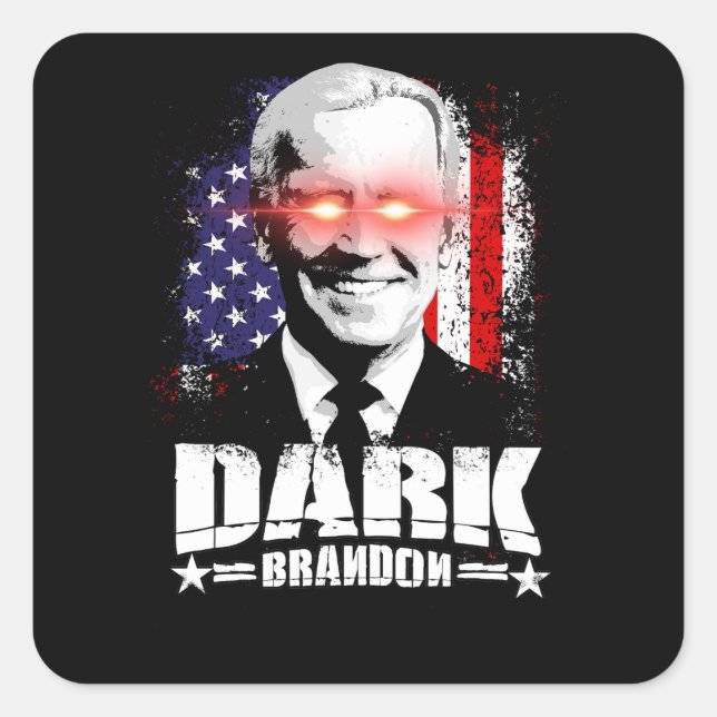 Dark Brandon Square Sticker (Front)