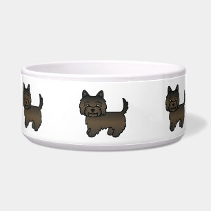Dark Brindle Cairn Terrier Cute Cartoon Dog