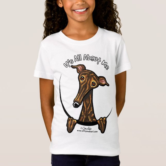 Dark Brindle Greyhound IAAM T-Shirt (Front)