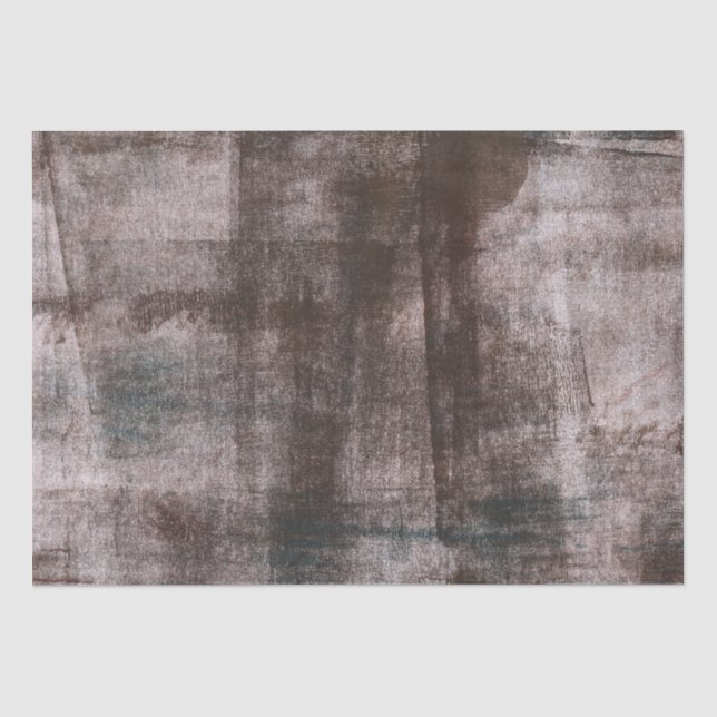 Dark brown abstract art tissue paper (Front)