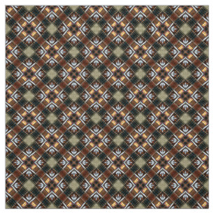 Dark Brown and Blue Upholstery Fabric