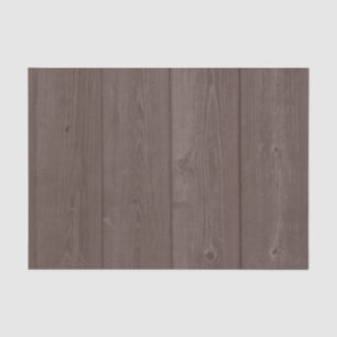 Dark brown barn wood grain gift wrap tissue paper