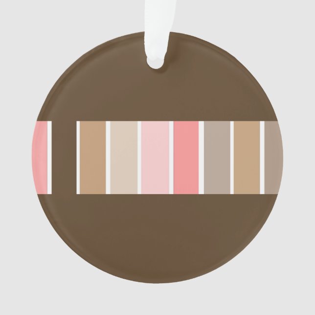 Dark Brown Beach Sand Ornament (Front)