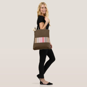 Dark Brown Beach Sand Tote Bag