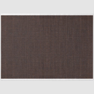 Dark Brown Burlap Texture Decoupage Tissue Paper