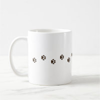 Dark Brown Cat Paw Prints Feline Tracks