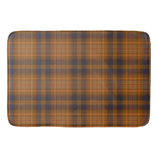 Dark Brown Checkered  Bath Mat