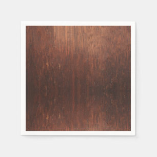 Dark Brown Faux Wood Napkin