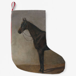 Dark Brown Gelding Horse (Vintage Animal Art) Small Christmas Stocking