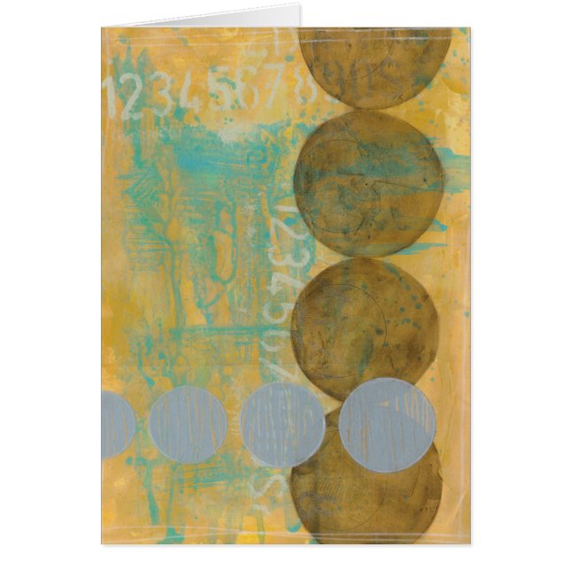 Dark Brown & Grey Circles with Numbers Numbers (Front)