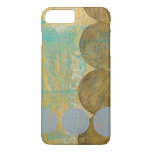 Dark Brown & Grey Circles with Numbers Numbers iPhone 8 Plus/7 Plus Case