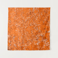 Dark brown grunge background. Black white orange o