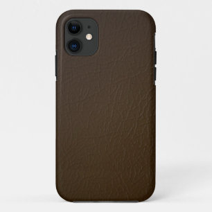 Dark Brown Leather Look iPhone 5 case