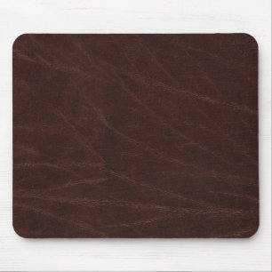 Dark Brown Leather Mouse Mat