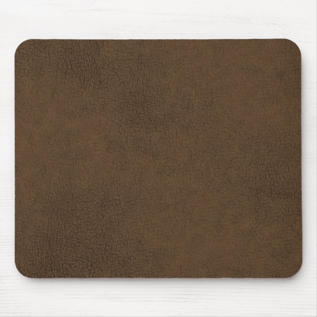 Dark Brown Leather Texture Pattern Background Mouse Mat (Front)