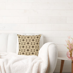 Dark Brown Micro Floral Sand Cushion