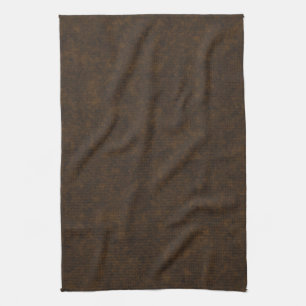 Dark Brown Pattern Tea Towel