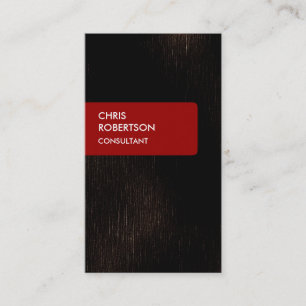 Dark Brown Red Attractive Charming Business Card