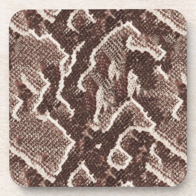 Dark Brown Snake Skin Coaster (Front)