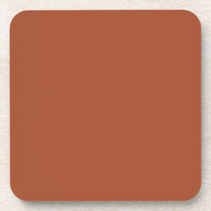 Dark Brown Terracotta Clay Solid Colour 022-40-26 Coaster