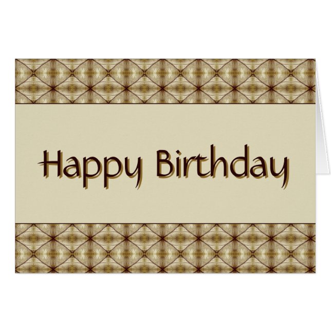 Dark Brown With Gold Pattern  (Front Horizontal)