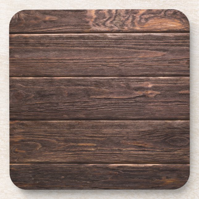dark brown wood coaster (Front)