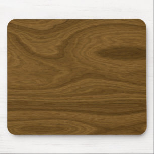 Dark Brown Wood Panel Mouse Mat