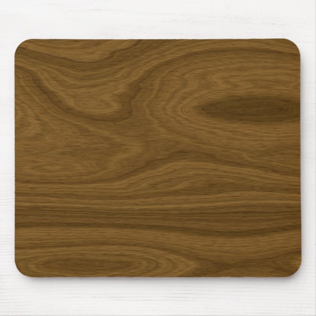 Dark Brown Wood Panel Mouse Mat (Front)