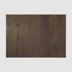 Dark Brown Woodgrain Tissue Paper