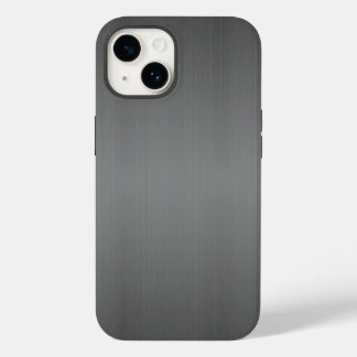 Dark Brushed Metal Look Case-Mate iPhone 14 Case