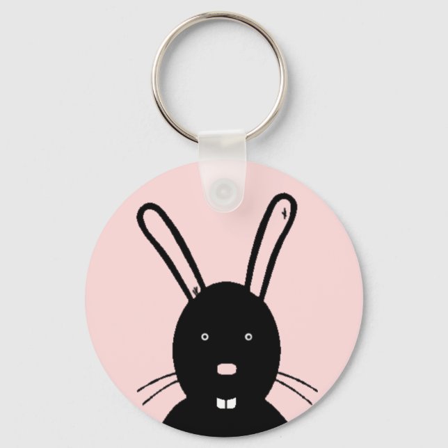 Dark Bunny Keychain (Front)
