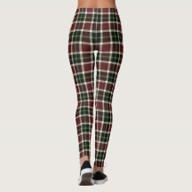 Dark Burgundy Green White Tartan Plaid