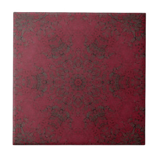Dark Burgundy Pattern Background Tile