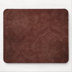 Dark Burgundy Pattern Wallpaper Mouse Mat