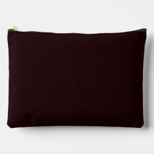 Dark Burgundy Plain Burgundy Accessory Pouch