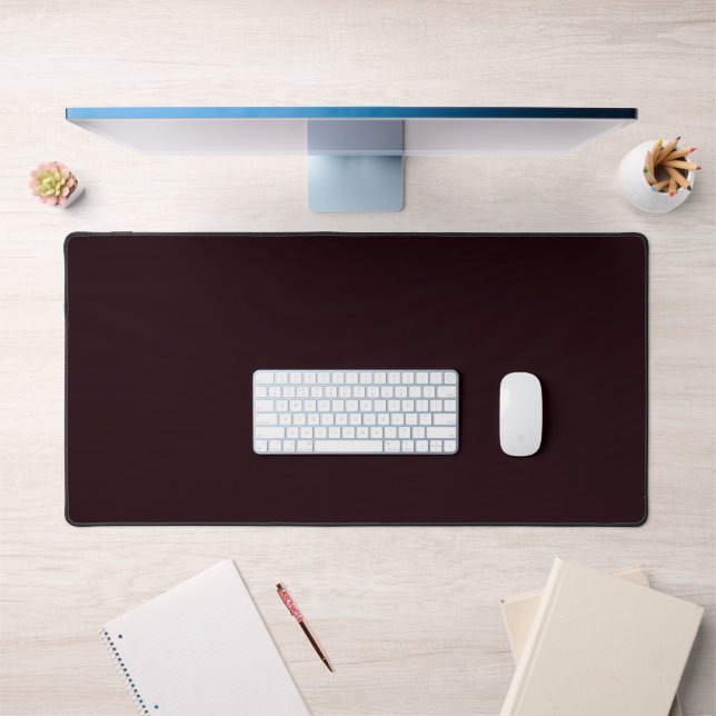 Dark Burgundy | Plain Burgundy  Desk Mat (Office 1)
