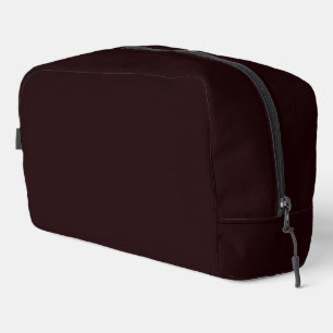 Dark Burgundy Plain Burgundy Dopp Kit