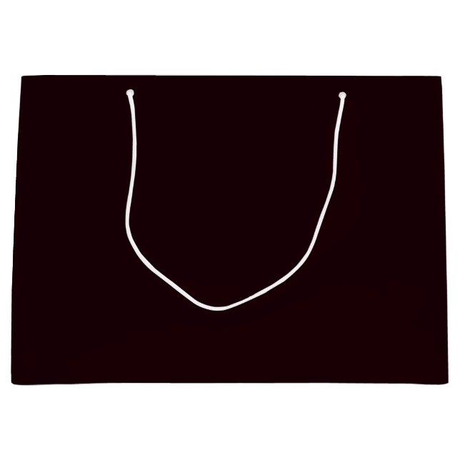 Dark Burgundy | Plain Burgundy  Large Gift Bag (Front)